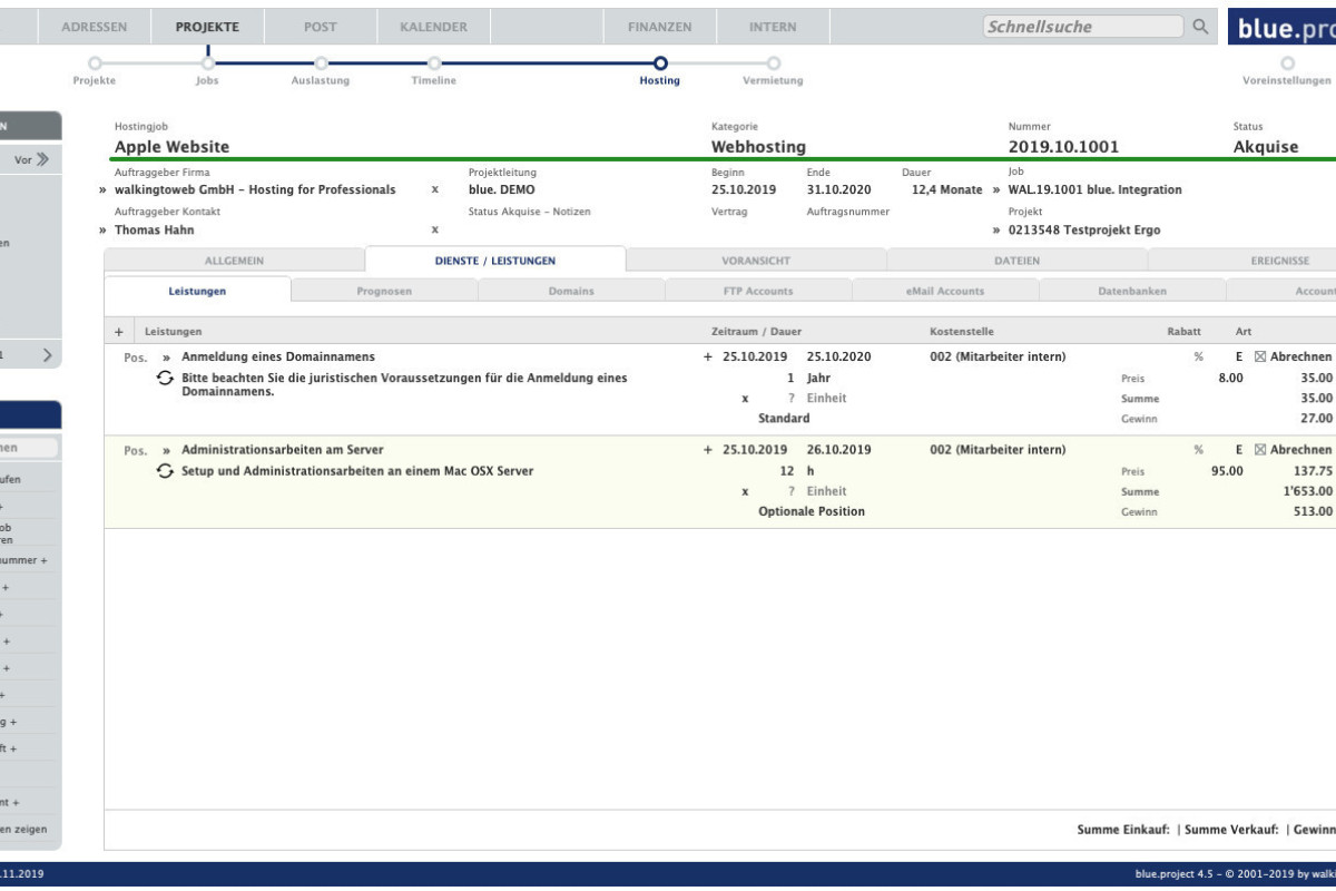 blue.project – Contracts menu
